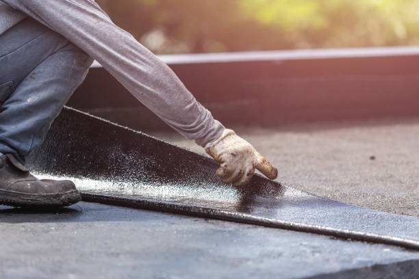 Professional Basement Waterproofing technician working in Lanham, MD